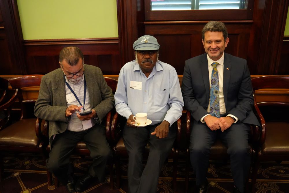 Members Ralph Coulthard and Johnathon Lyons with Hon Kyam Maher MLC